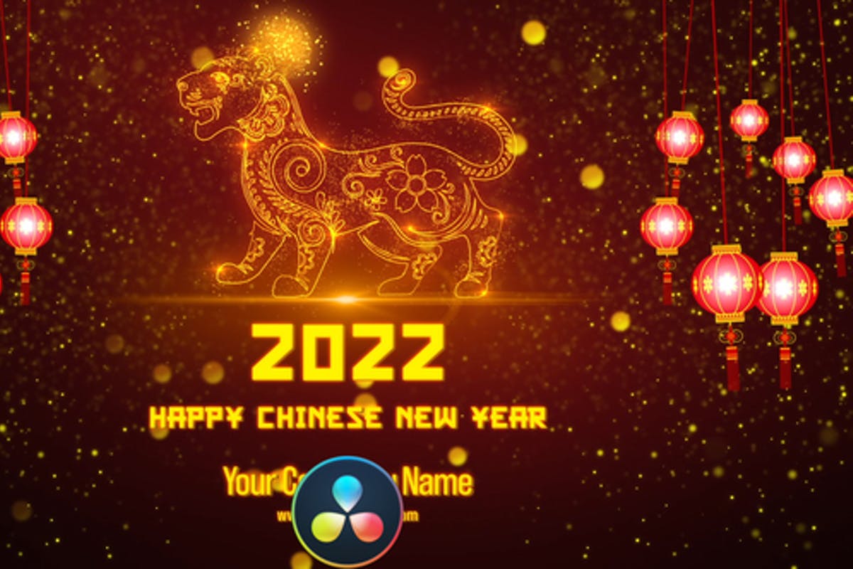 Chinese New Year Greetings 2022- DaVinci Resolve