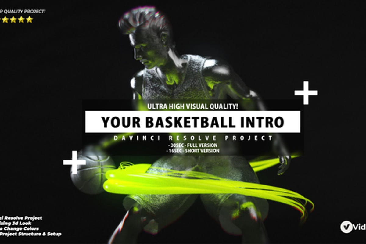Your Basketball Intro - Basketball Opener DaVinci Resolve Template