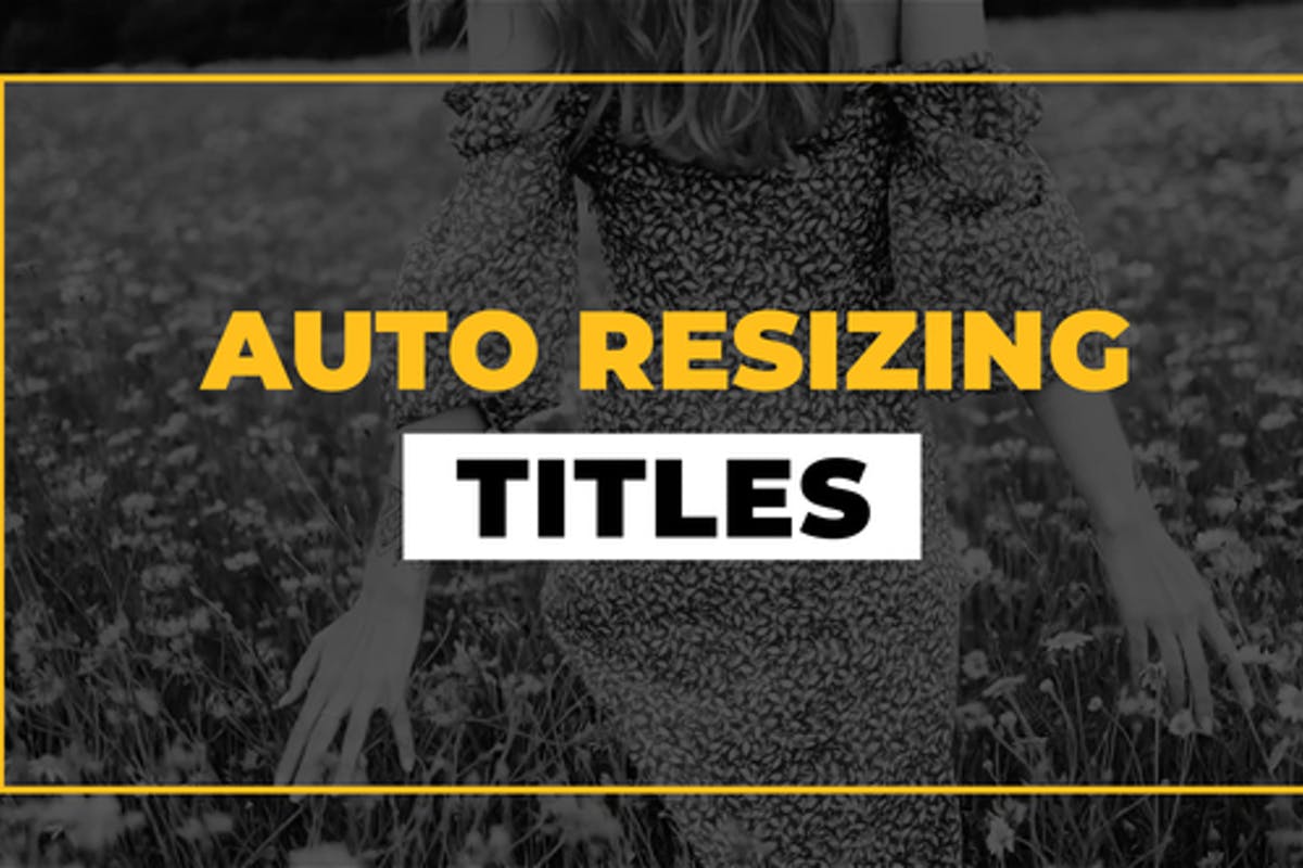 Auto Resizing Titles For DaVinci Resolve