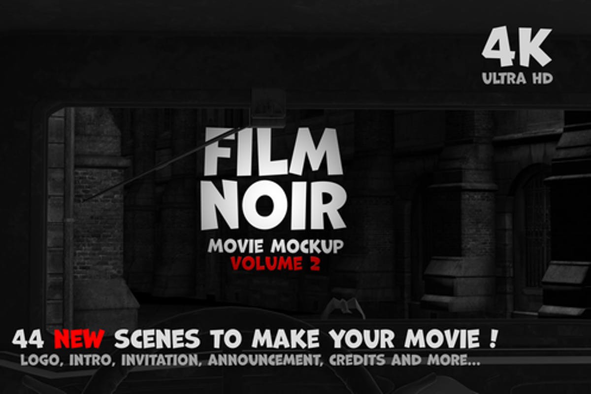 Film Noir - Movie Mockup Volume 2 for After Effects