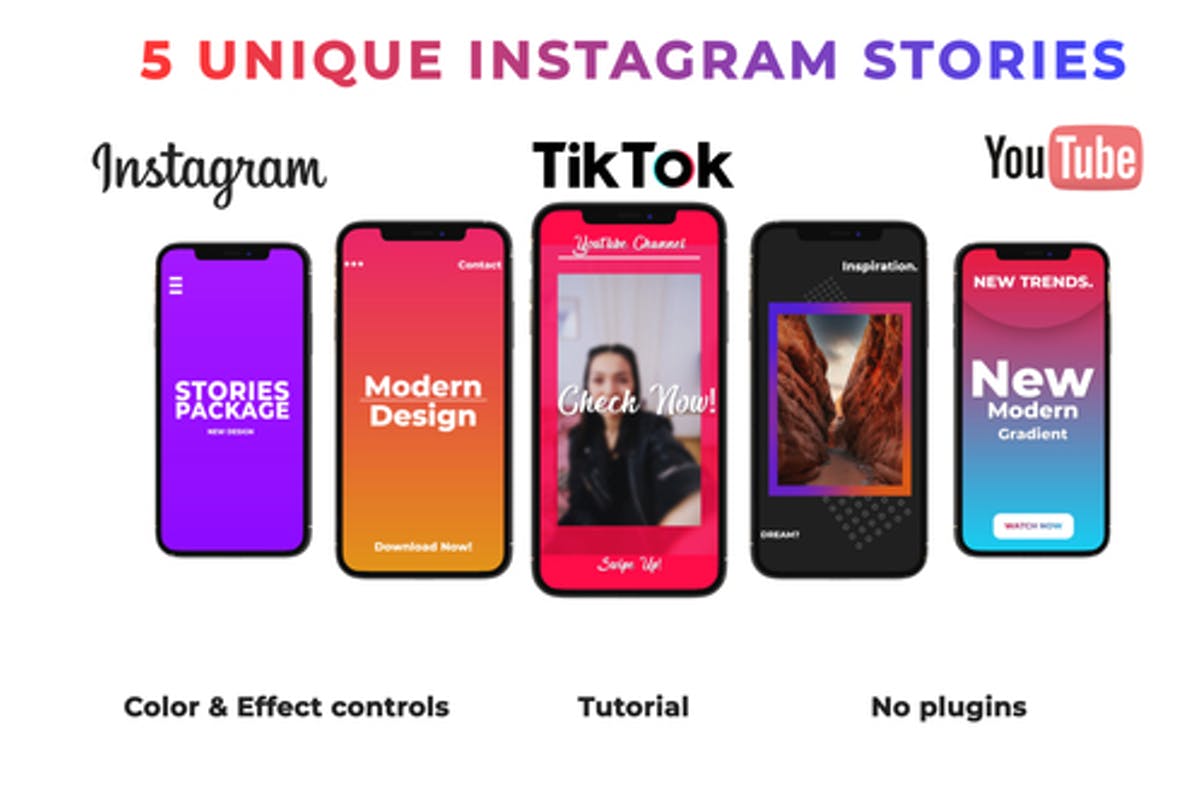 Instagram Stories Clean and Modern 07 for After Effects