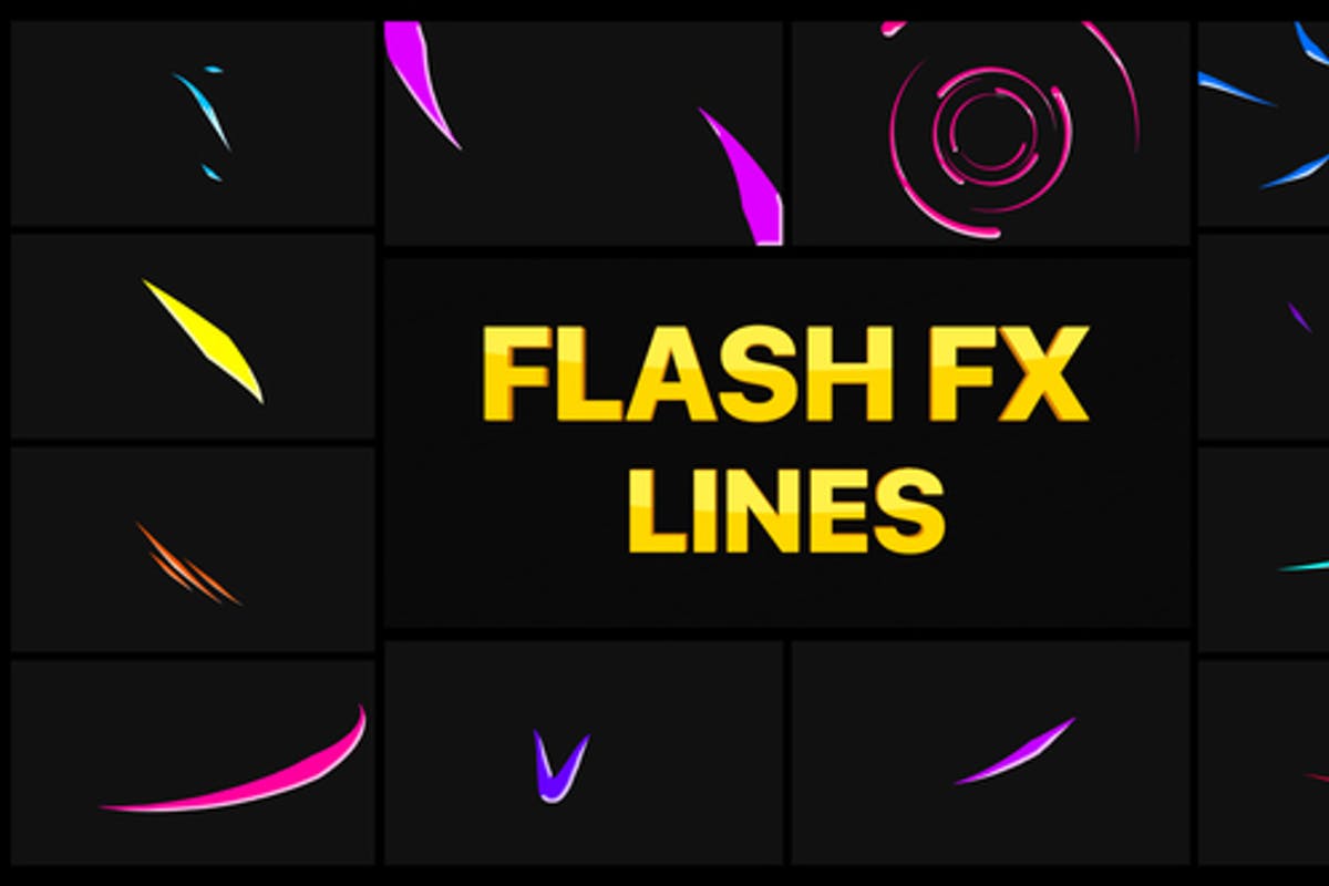 Flash FX Lines For Final Cut Pro