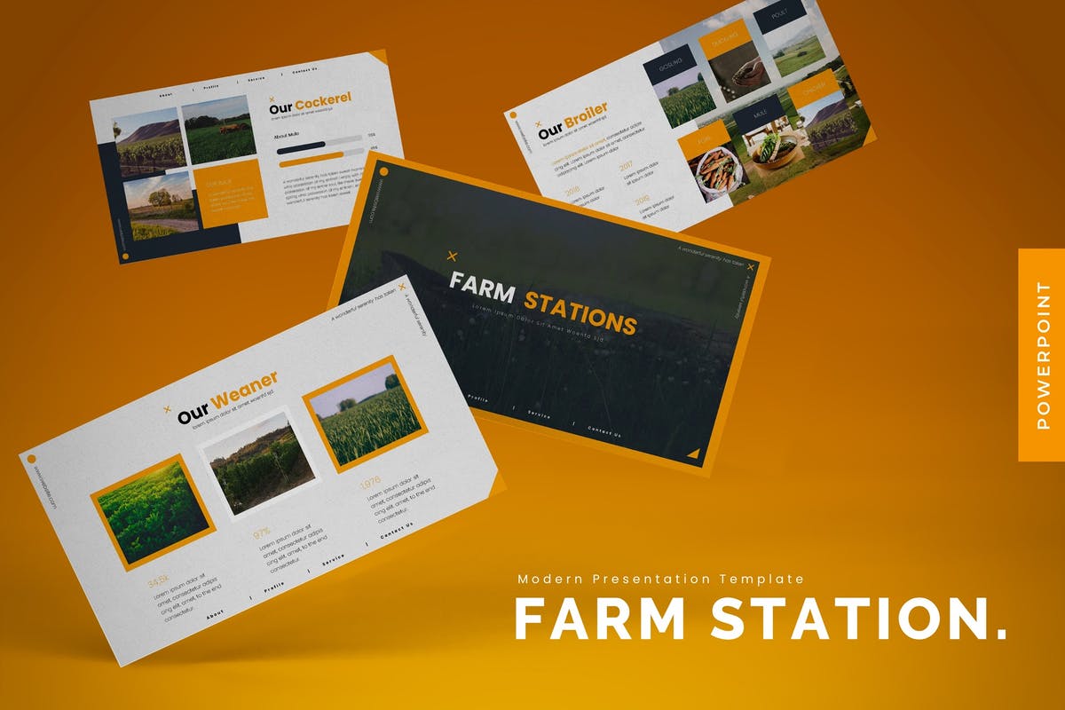 Farm Stations - Powerpoint Template