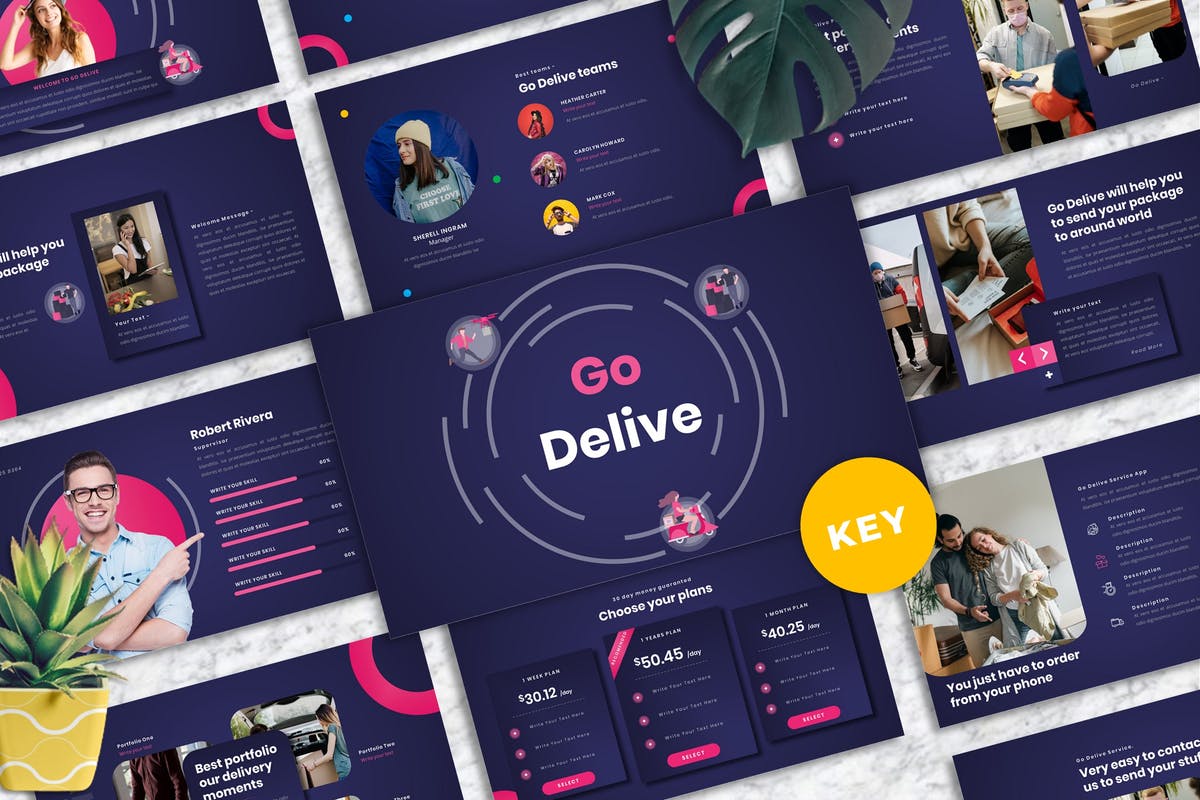 Go Delive - Delivery Keynote Template