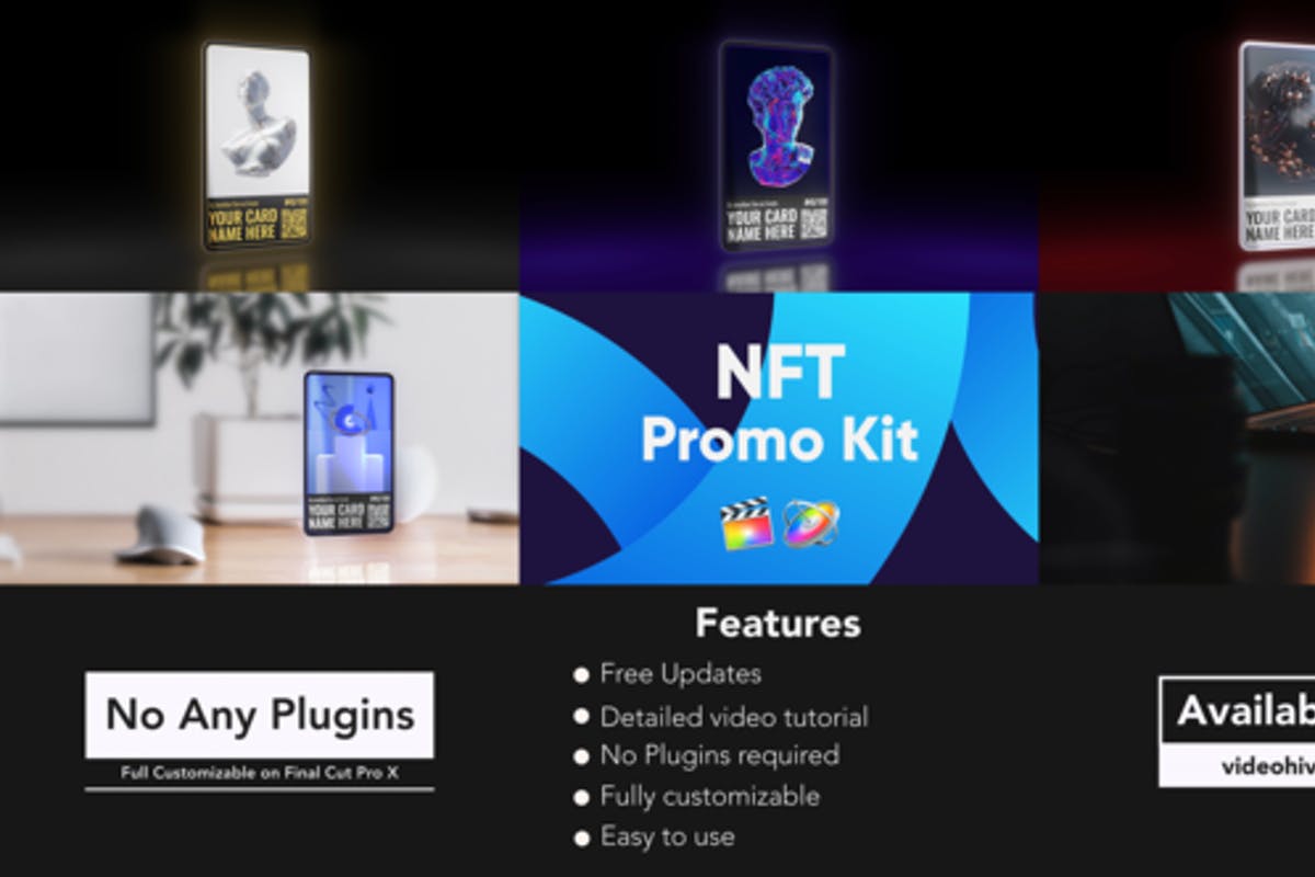 NFT Promo Kit - Final Cut Pro X & Apple Motion