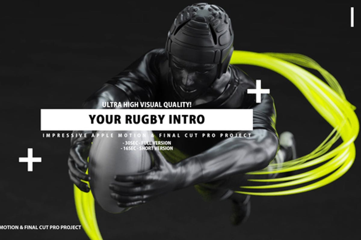 Your Rugby Intro - Rugby Opener Apple Motion Template