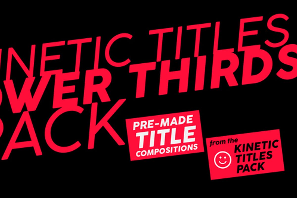 Kinetic Titles Lower Thirds Pack - Premiere Pro