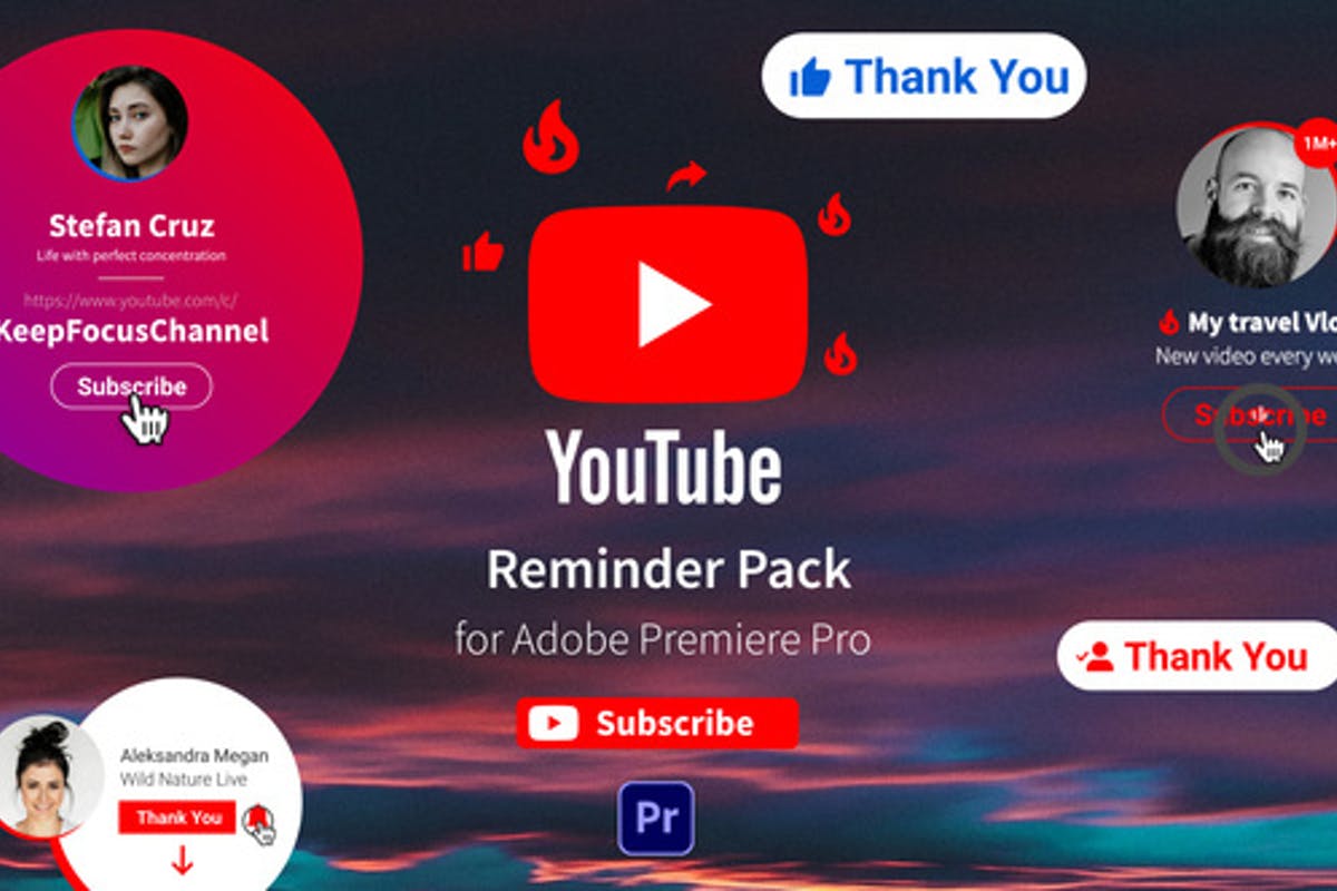 YouTube Subscribe Reminder MORGP for Premiere Pro