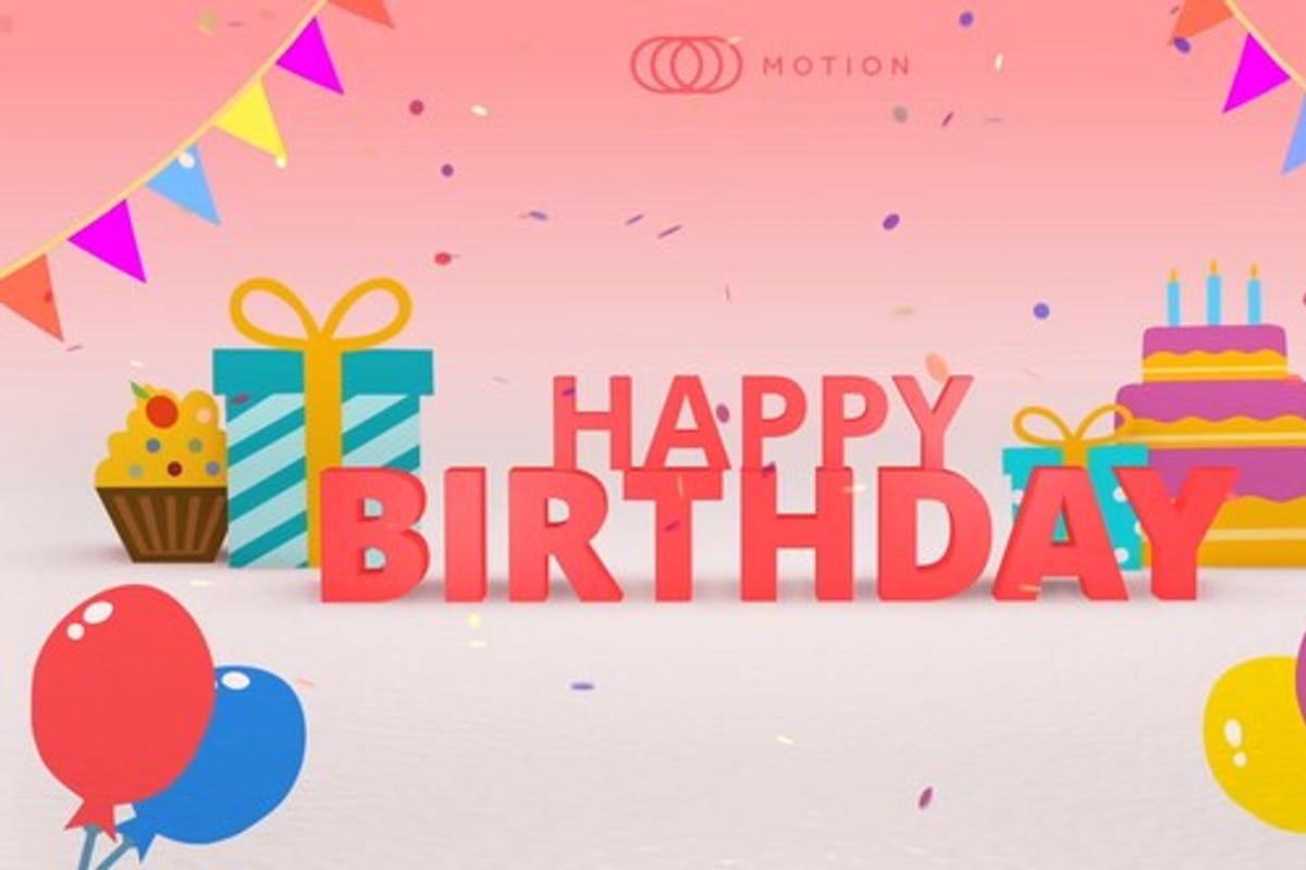 3D Happy Birthday Greeting Intro for DaVinci Resolve