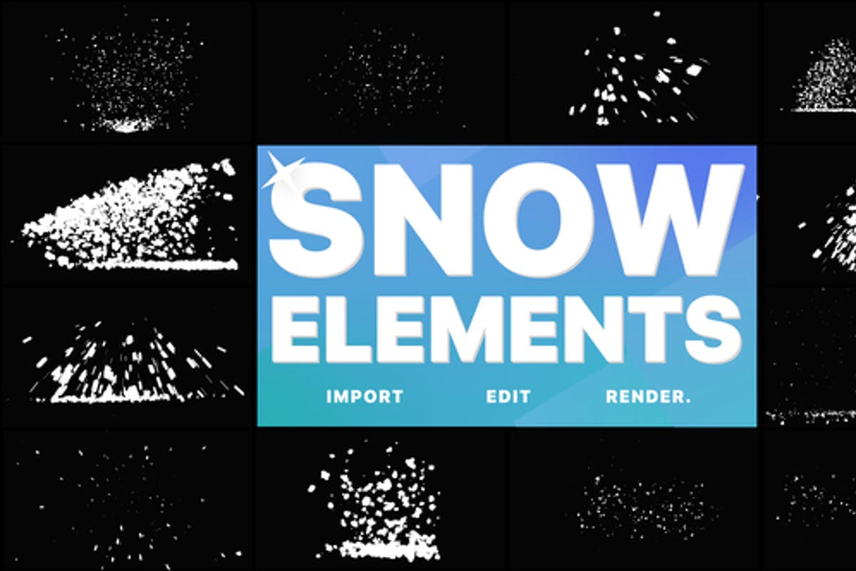 Christmas Snow Elements DaVinci Resolve