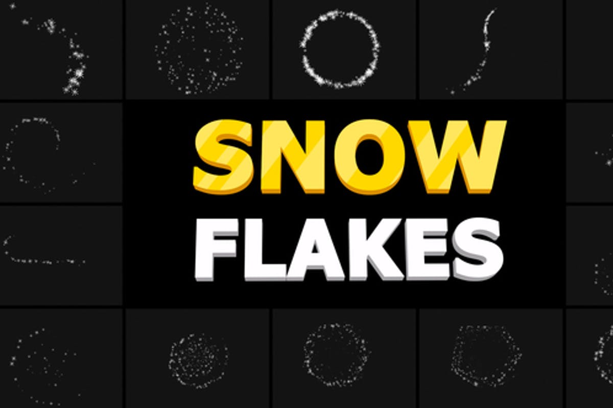 Snow Flakes 01 DaVinci Resolve
