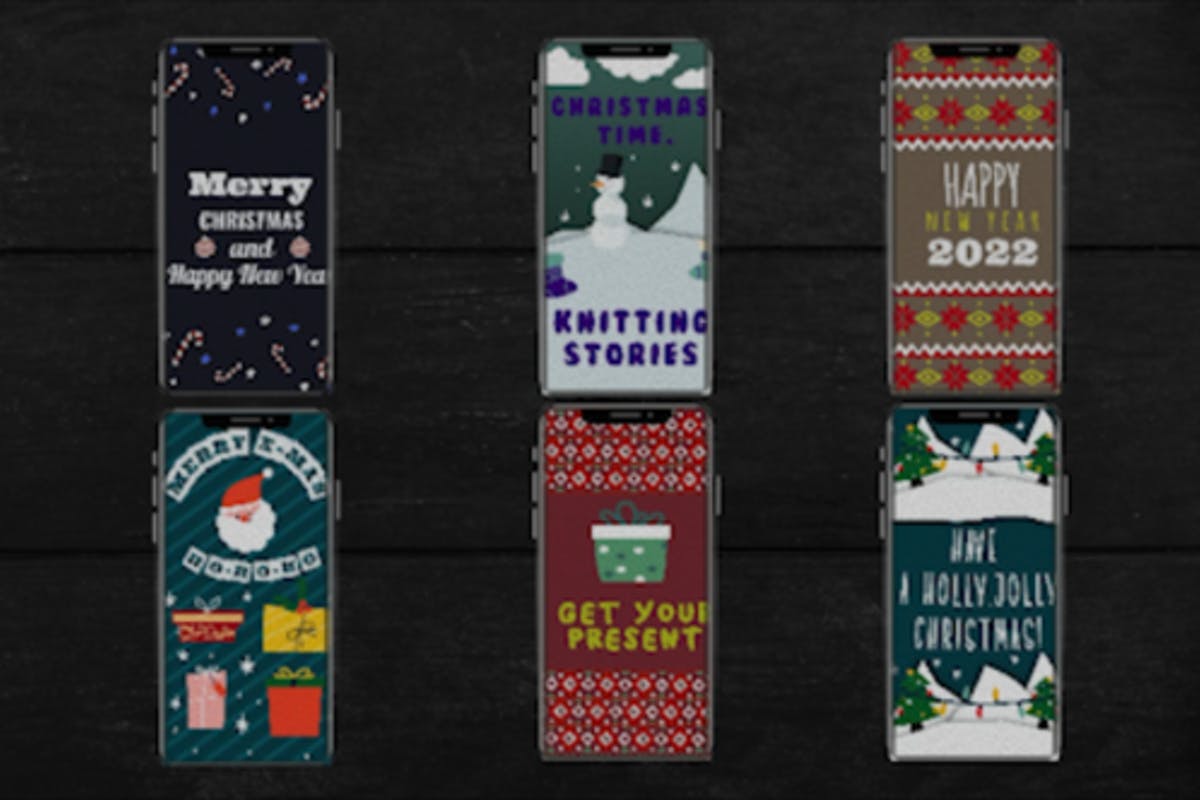 Christmas Knitting Stories for DaVinci Resolve