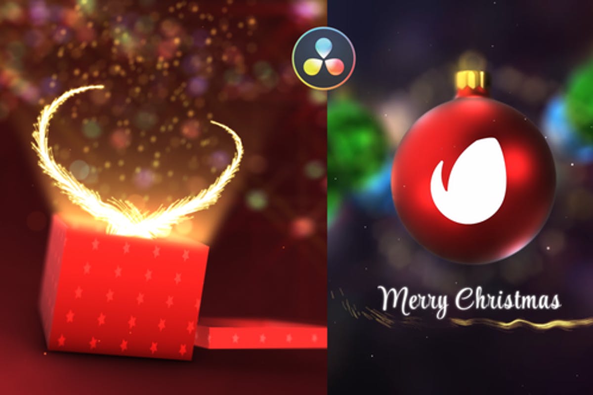 Christmas Magic Logo Reveal for DaVinci Resolve
