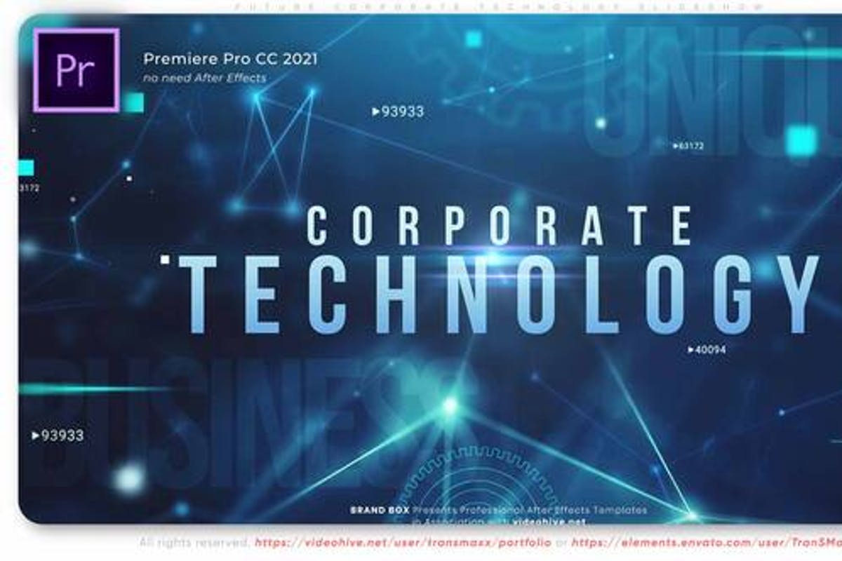 Future Corporate Technology Trailer Slideshow for Premiere Pro