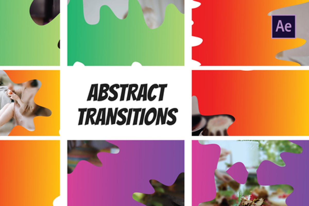 Abstract transitions  After Effects