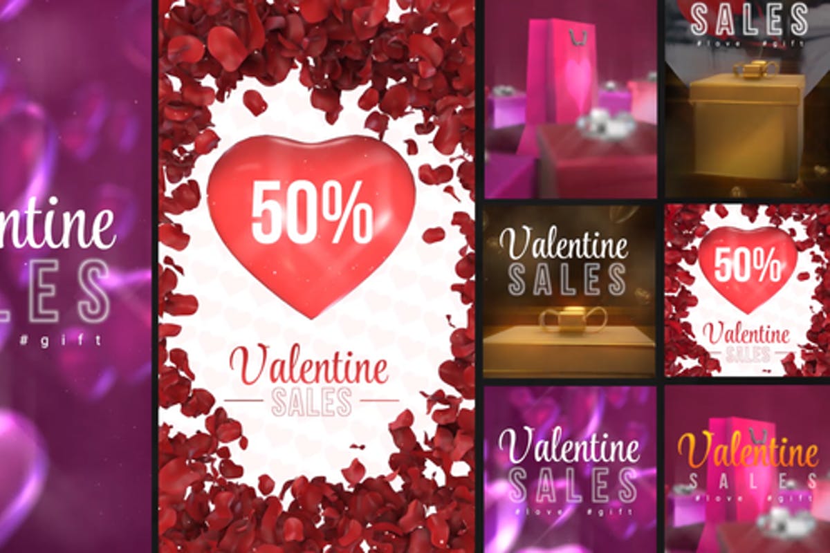Valentine Sales Stories Pack for Final Cut Pro