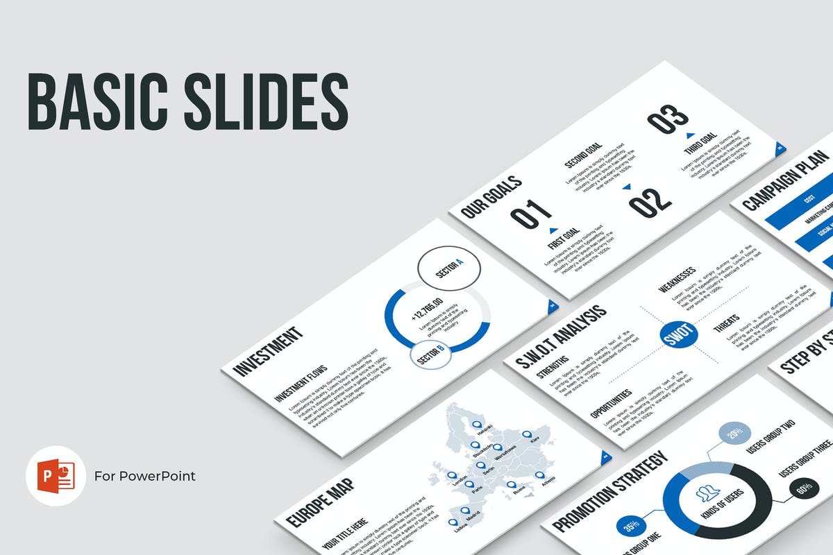 Basic Slides PowerPoint Template