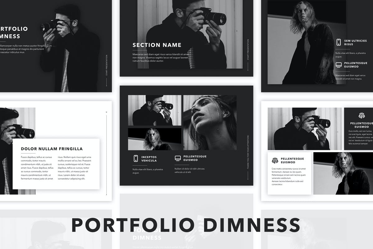 Dimness PowerPoint Template