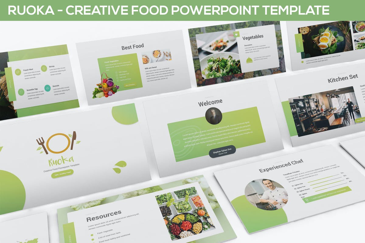 Ruoka - Creative Food Powerpoint Template
