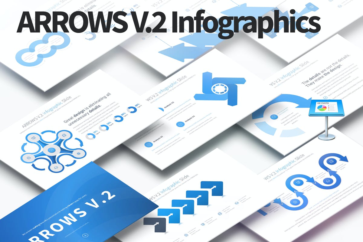 ARROWS V.2 - Keynote Infographics Slides