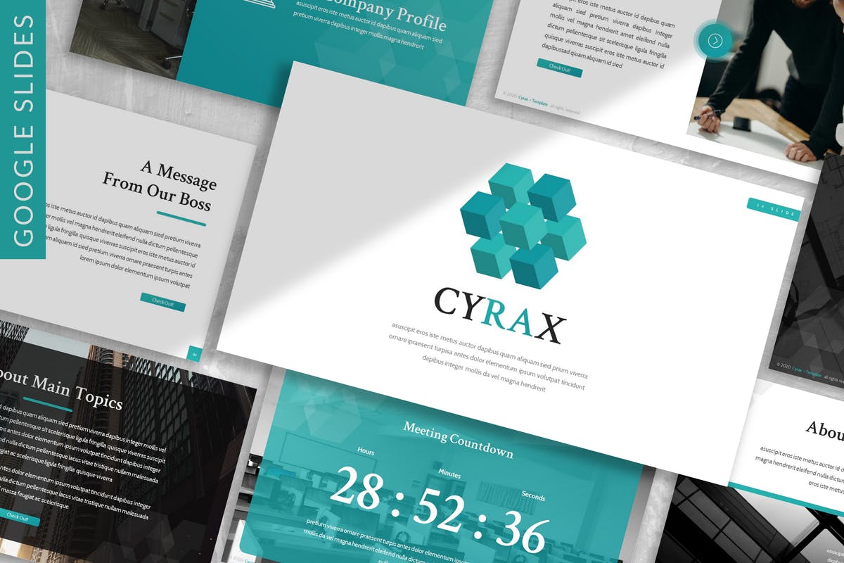Cyrax - Digital Creative Google Slide Template