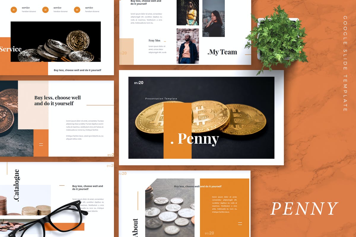 PENNY - Bitcoin Google Slides Template