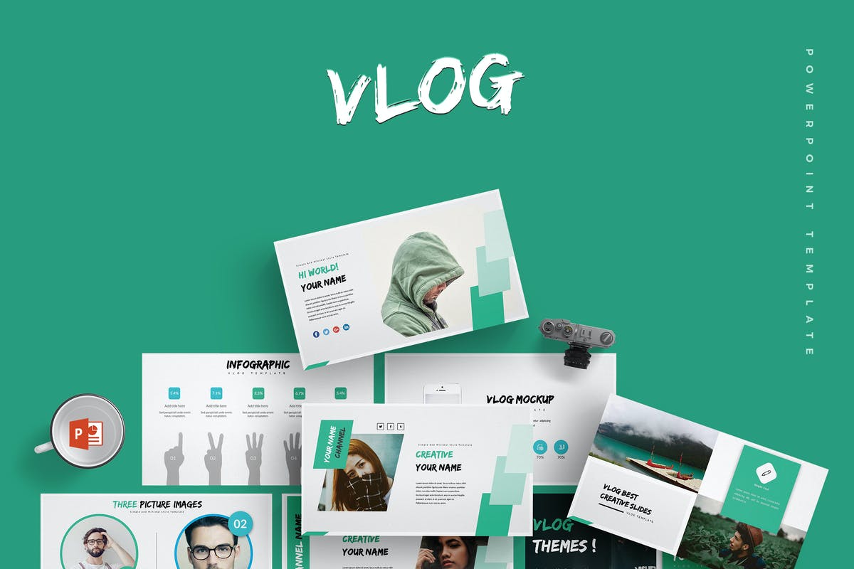 Vlog - Powerpoint Template