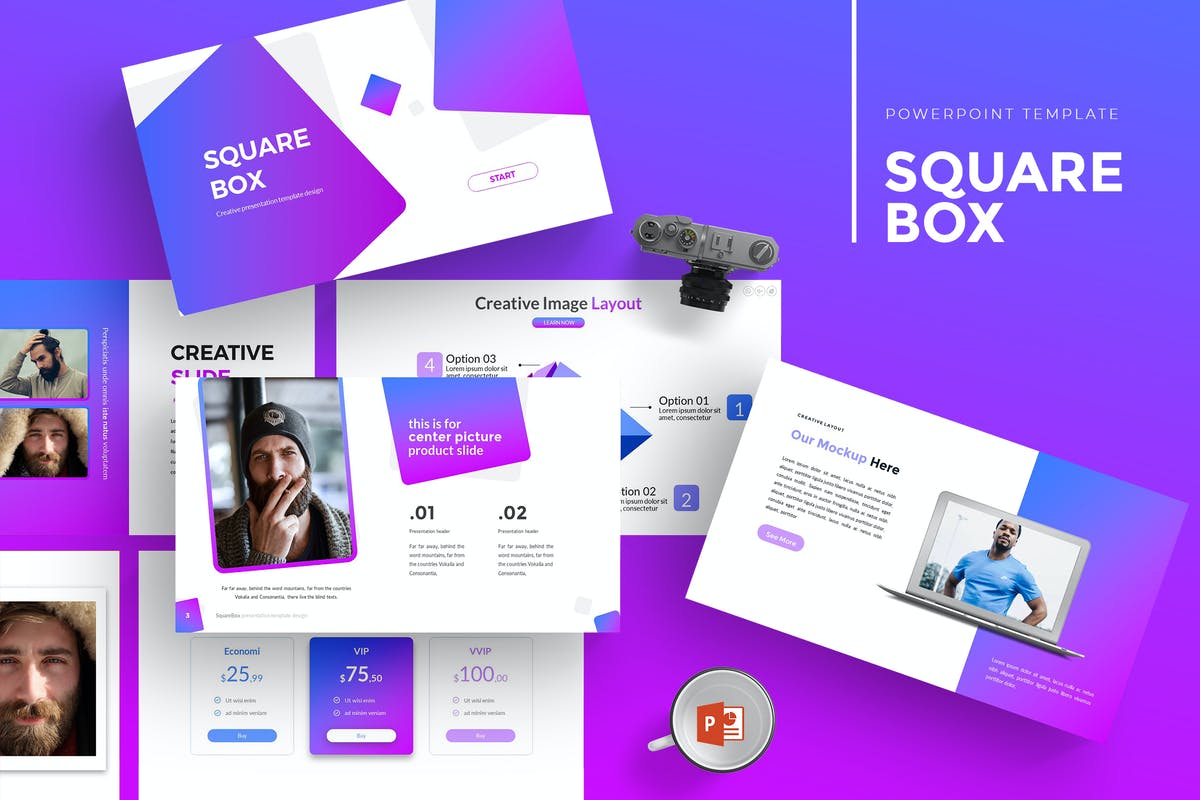 SquareBox - Powerpoint Template