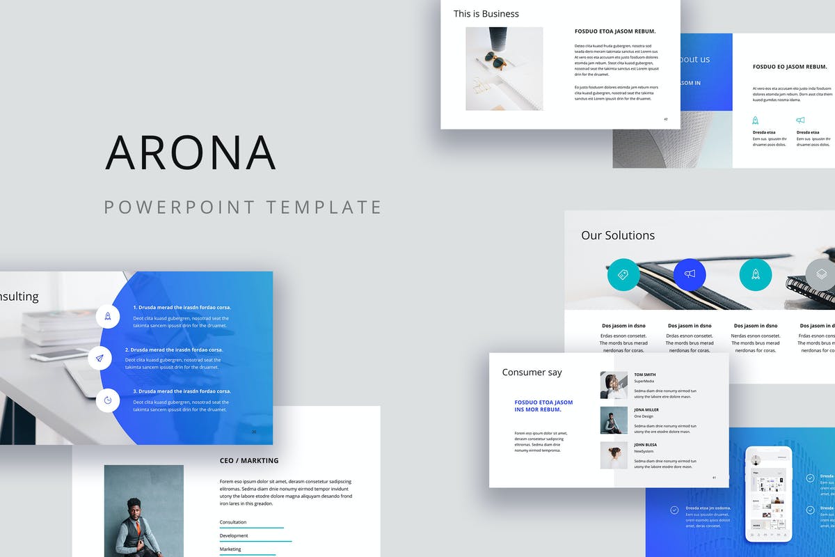 ARONA - Powerpoint Presentation Template