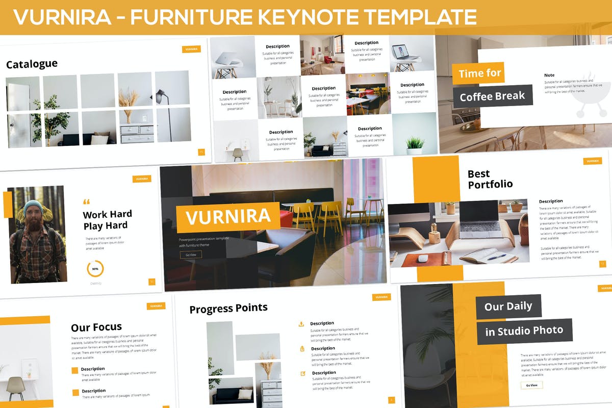 Vurnira - Furniture Keynote Template