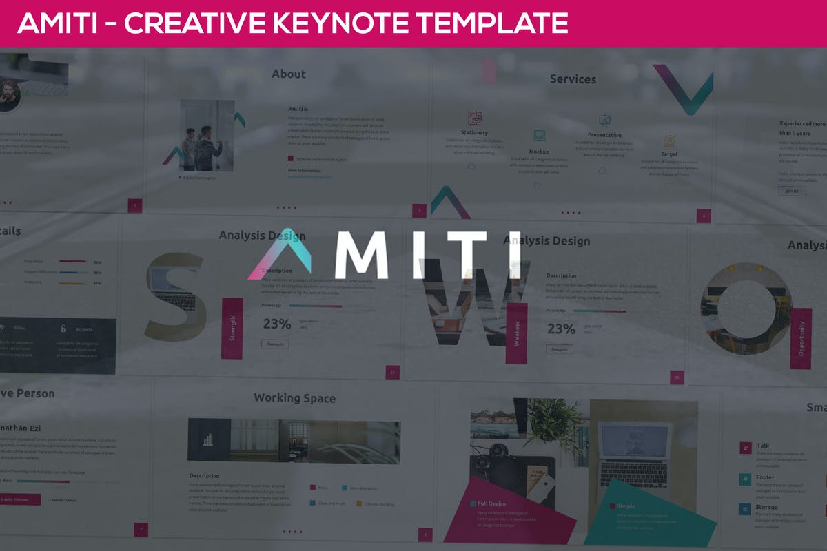 Amiti - Creative Keynote Template