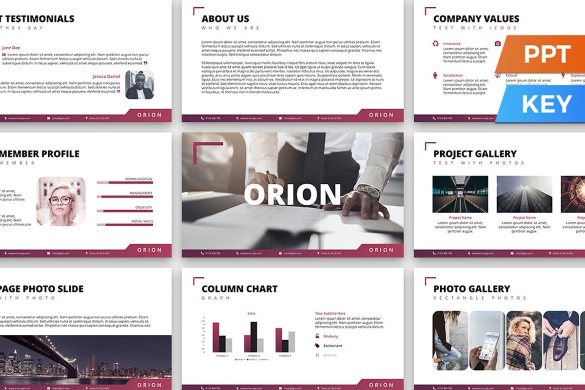 Orion Presentation Template