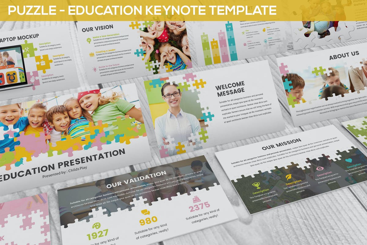 Puzzle - Education Keynote Template