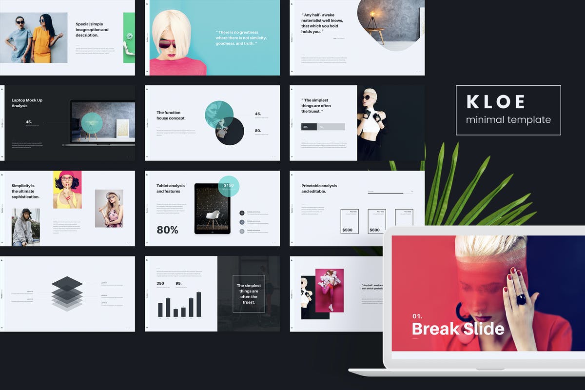 KLOE - Minimal Google Slide Template