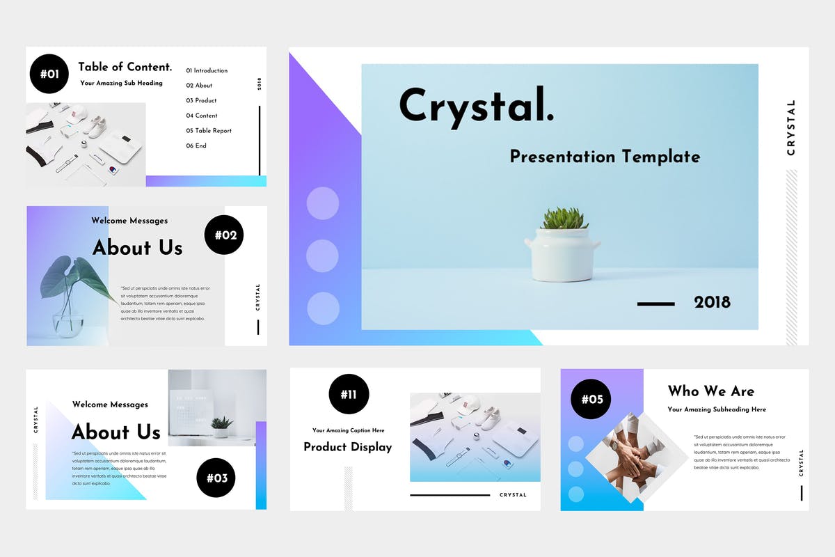 Crystal Agency Google Slides Presentation