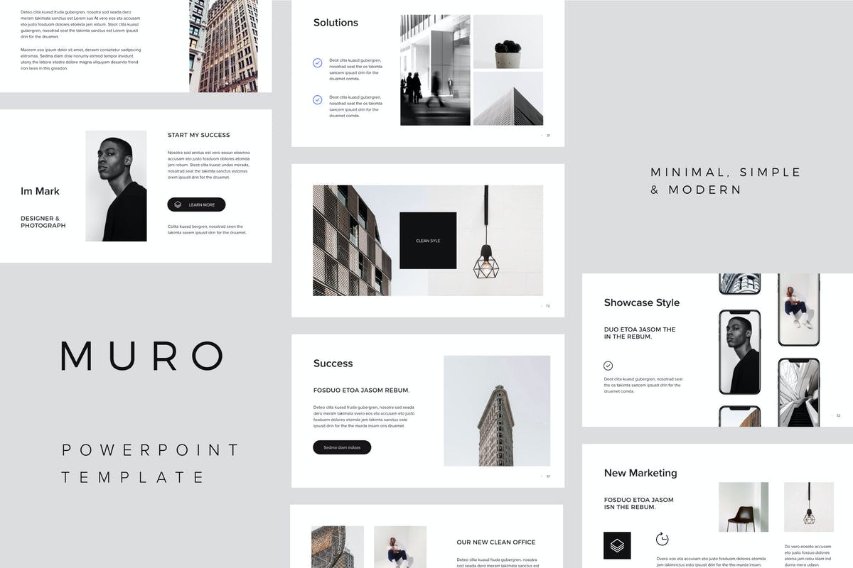 MURO - Powerpoint Minimal Template