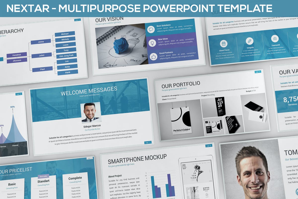 Nextar - Multipurpose Powerpoint Template