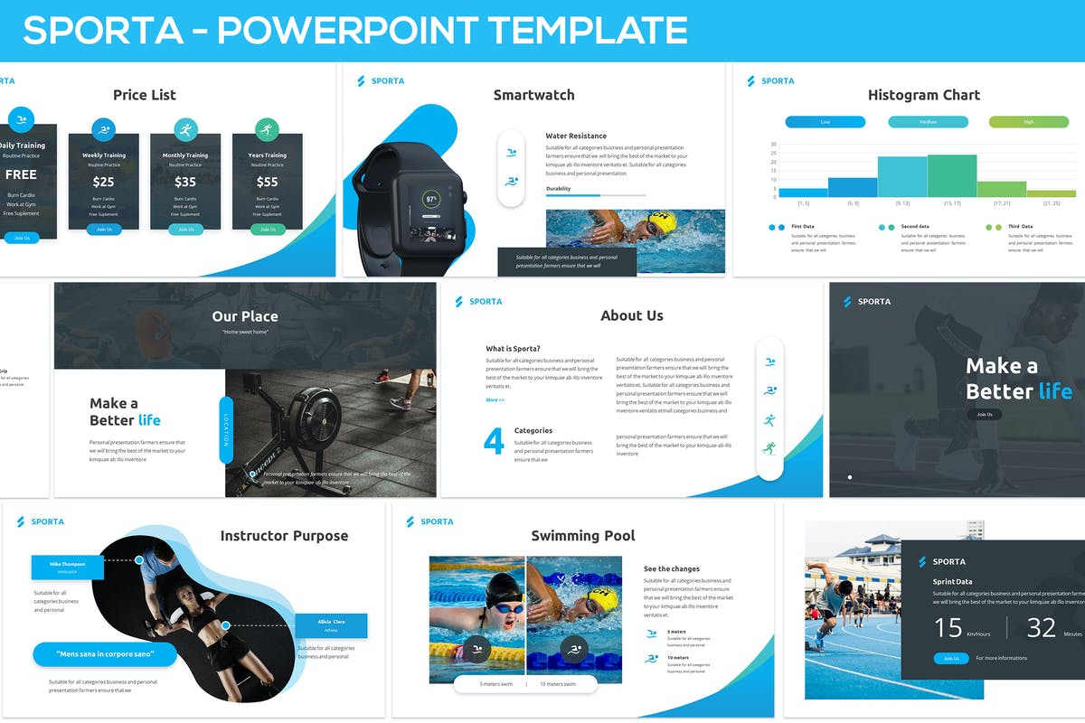 Sporta - Powerpoint Presentation Template