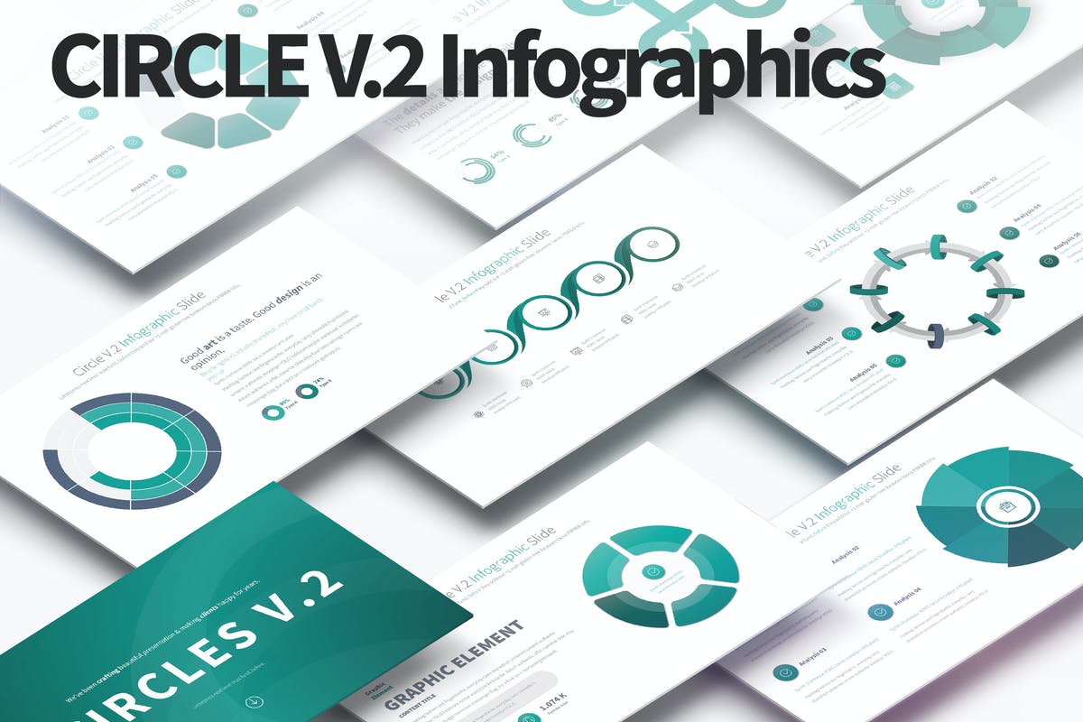 CIRCLES V.2 - PowerPoint Infographics Slides