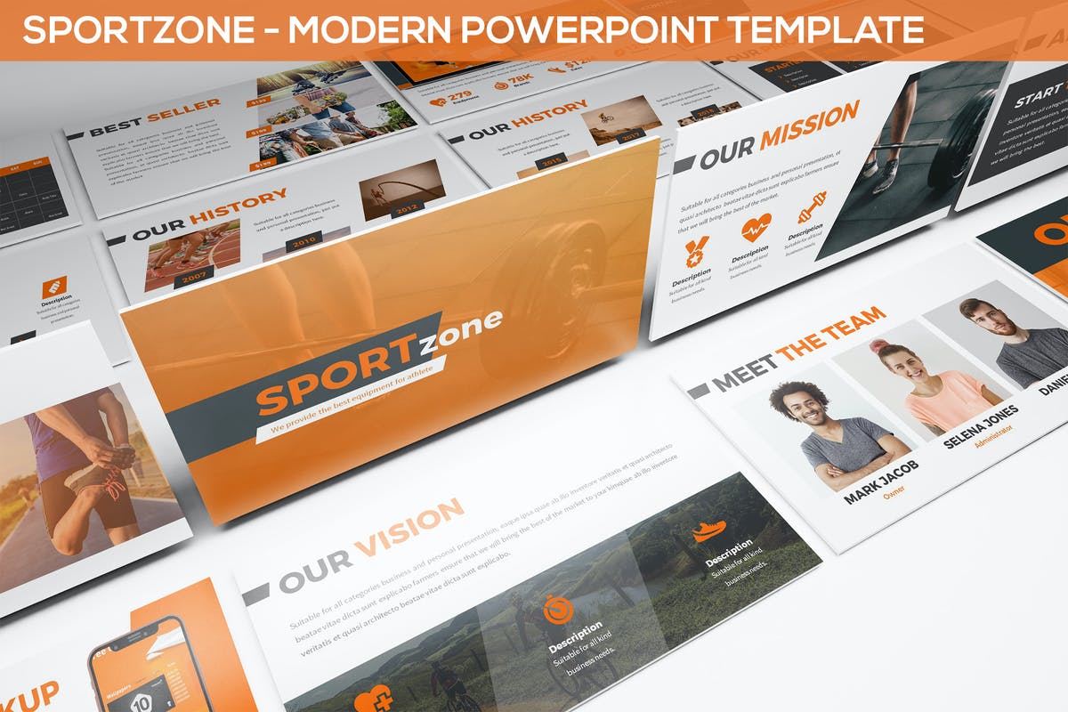 Sportzone - Modern Powerpoint Template