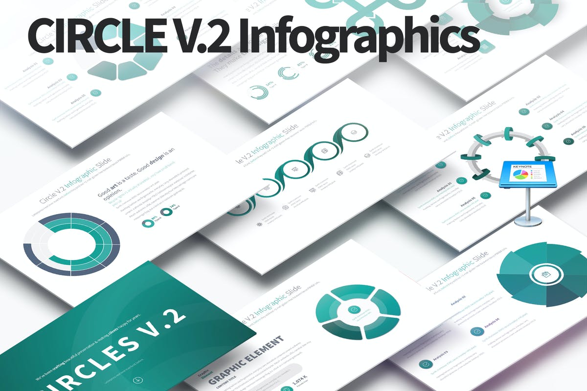 CIRCLES V.2 - Keynote Infographics Slides